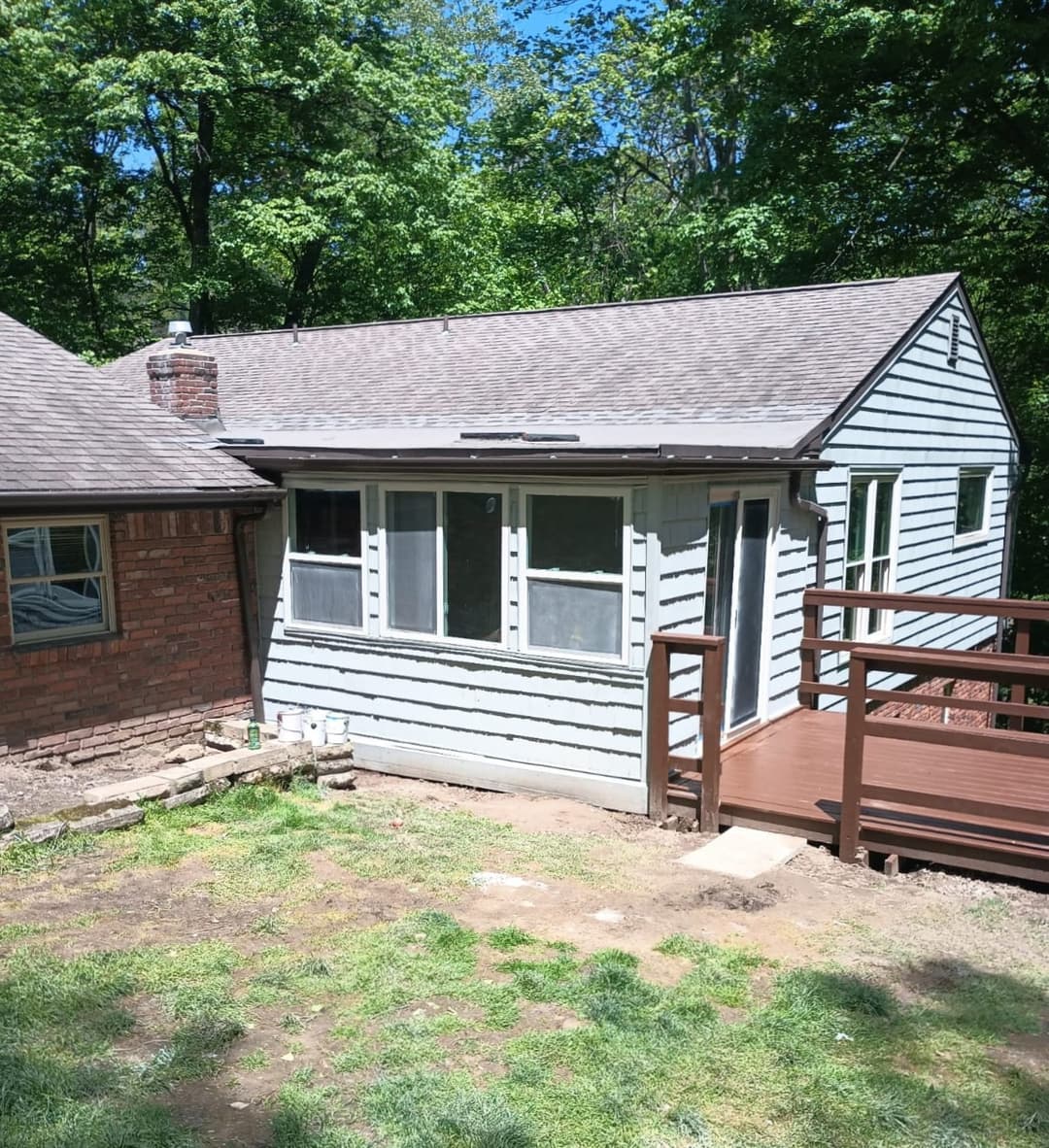 Commercial building being remodeled by a New York City construction company