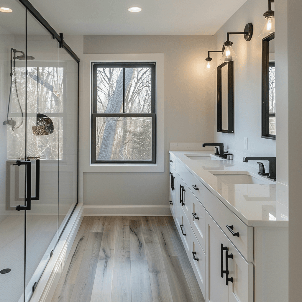 Modern EV charger installation in a clean residential garage